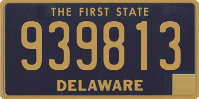 DE license plate 939813