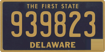 DE license plate 939823