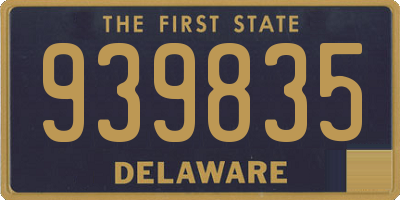 DE license plate 939835