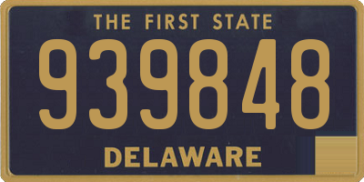 DE license plate 939848