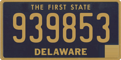 DE license plate 939853