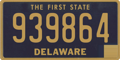 DE license plate 939864