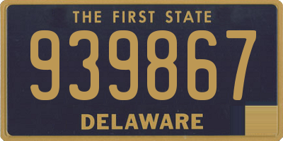 DE license plate 939867