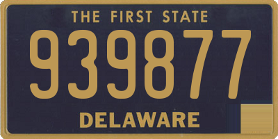 DE license plate 939877