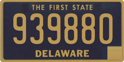 DE license plate 939880