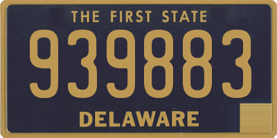 DE license plate 939883