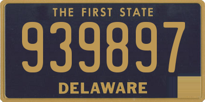 DE license plate 939897