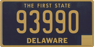 DE license plate 93990