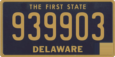 DE license plate 939903