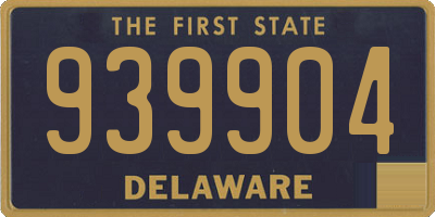 DE license plate 939904