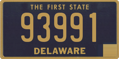 DE license plate 93991