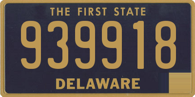 DE license plate 939918