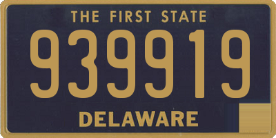 DE license plate 939919