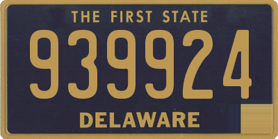 DE license plate 939924
