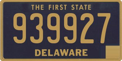 DE license plate 939927