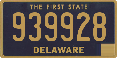 DE license plate 939928