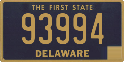 DE license plate 93994