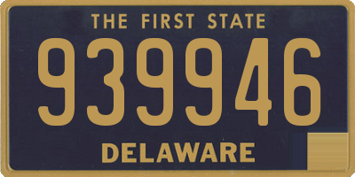 DE license plate 939946