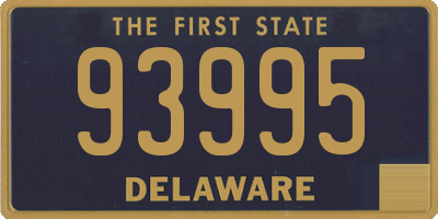 DE license plate 93995