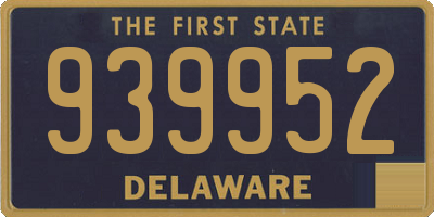 DE license plate 939952