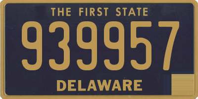 DE license plate 939957