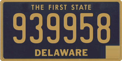 DE license plate 939958