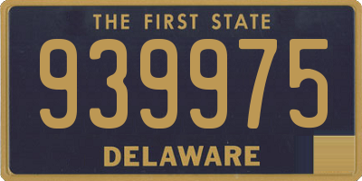 DE license plate 939975