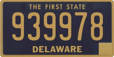 DE license plate 939978