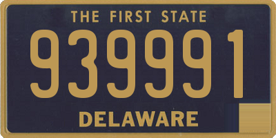 DE license plate 939991