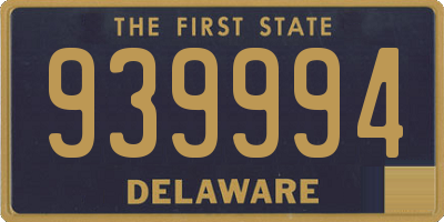 DE license plate 939994