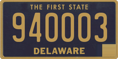 DE license plate 940003