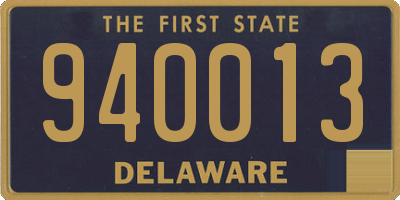 DE license plate 940013