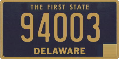 DE license plate 94003