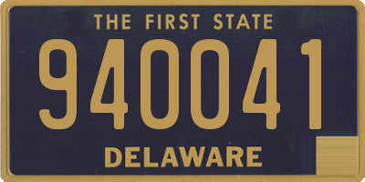 DE license plate 940041