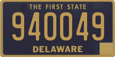 DE license plate 940049
