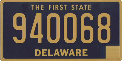 DE license plate 940068