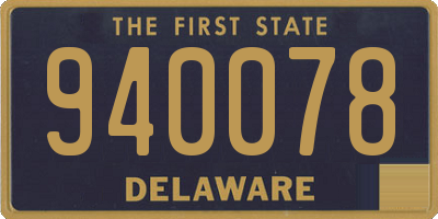 DE license plate 940078