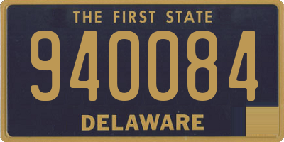 DE license plate 940084