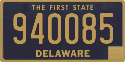 DE license plate 940085