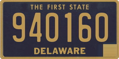 DE license plate 940160