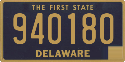 DE license plate 940180