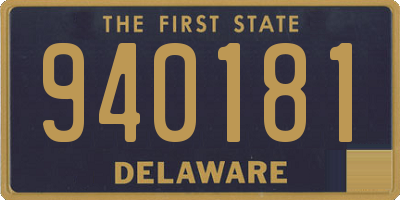 DE license plate 940181