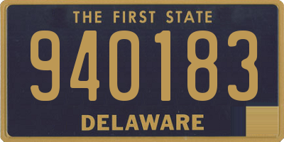DE license plate 940183