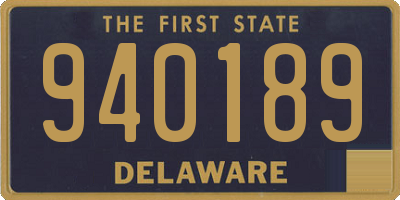 DE license plate 940189