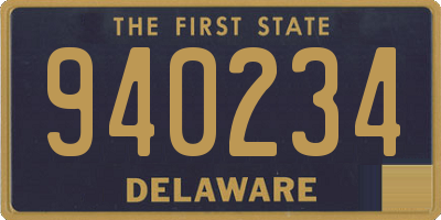 DE license plate 940234