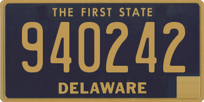 DE license plate 940242