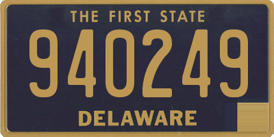 DE license plate 940249