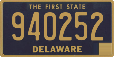 DE license plate 940252