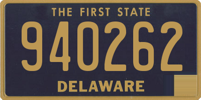 DE license plate 940262