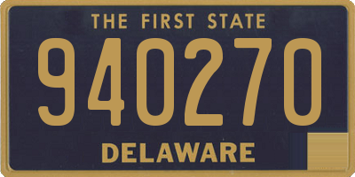 DE license plate 940270